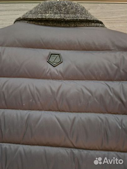 Пальто мужское из шерсти, комбинированное, р.46(М)