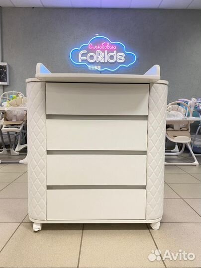 Пеленальный комод с мягкими бортами