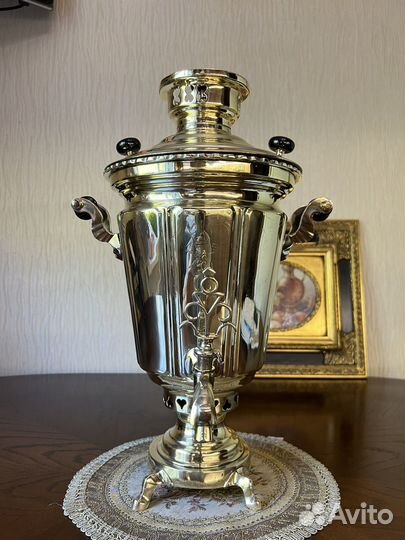 Самовар рюмка свадебная с сердечками на 3.7л