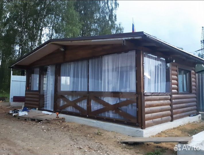 Мягкие окна для беседки