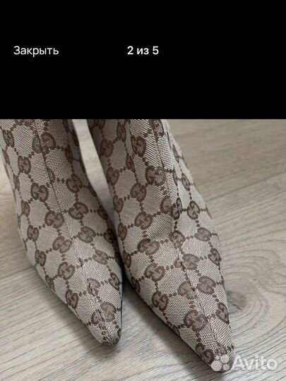 Сапоги gucci 38р оригинал