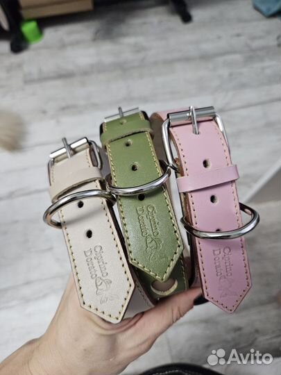 Ошейник для собак кожаный все размеры