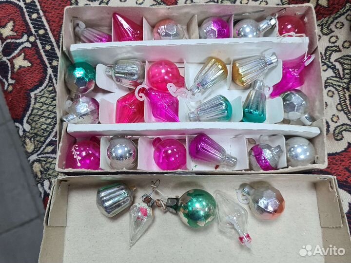 Наборы миниатюрных елочных игрушек