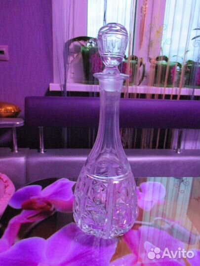 Хрустальный графин,ваза,заварной чайник
