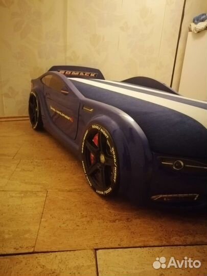 Детская кровать машина с подсветкой