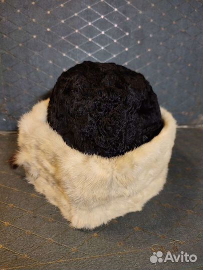 Женская меховая шапка.Винтаж СССР
