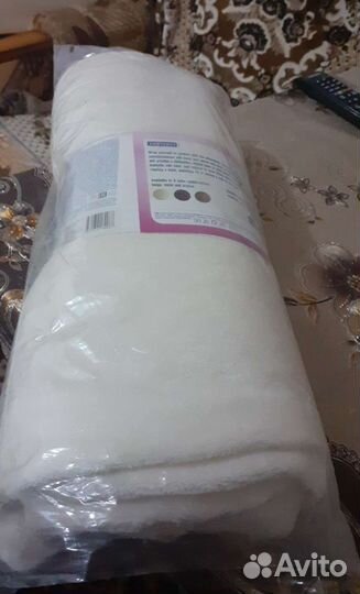 Плед белый новый 120х160