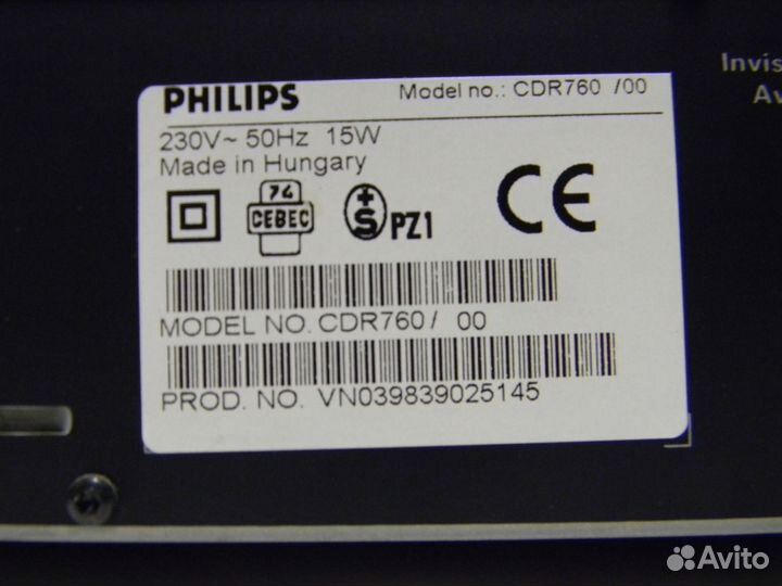 Philips CDR760 CD-Плеер