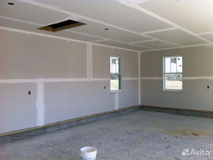 Гипсокартон стандартный кнауф 2500 х 1200 х 12,5мм кромка плук, лист