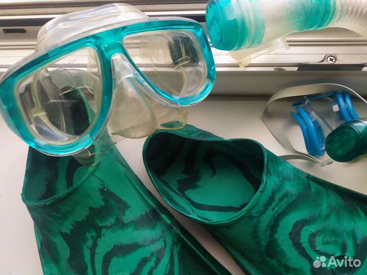 Маска,ласты очки для дайвинга