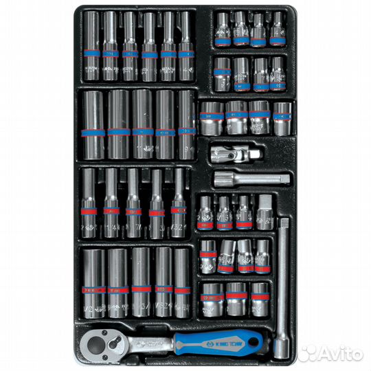 Набор торцевых головок king tony 9-2548CR +Торг