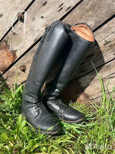 Конные сапоги кожаные