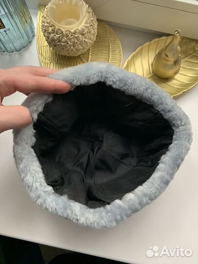 Норка Овчина Шапка Берет Воротник новые