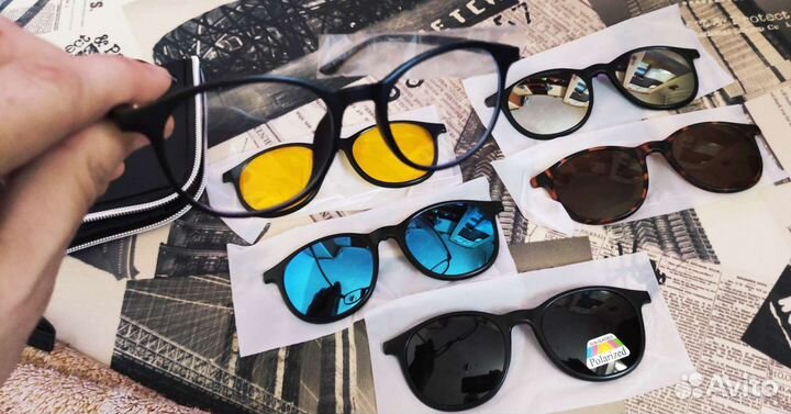 Новые очки магнитные набор 6 в 1