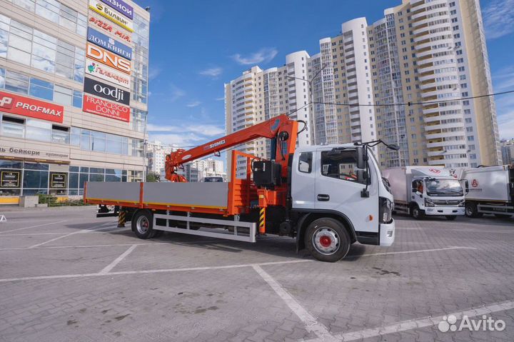 Бортовой грузовик DongFeng C120L с КМУ Shimei, 2024