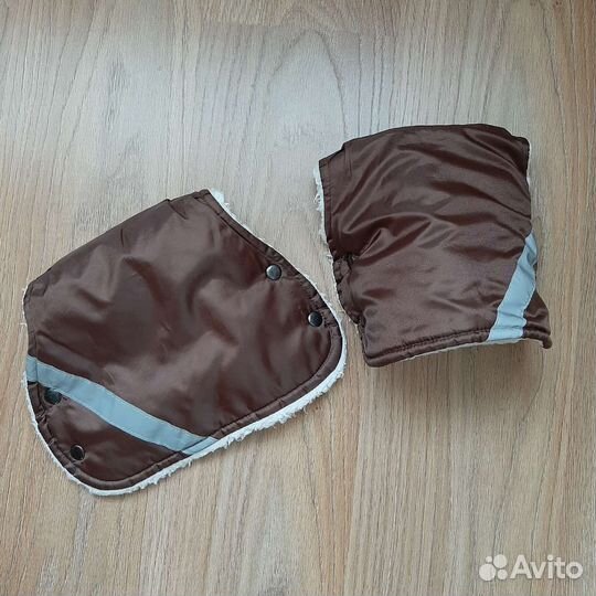 Муфта варежки на коляску натур овчина