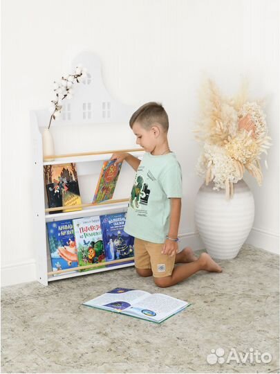 Стеллаж детский для книг 