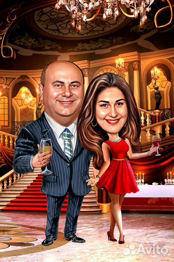 Шаржи и портреты в образе по фото