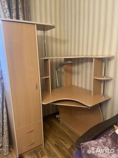 Компьютерный стол со шкафом бу