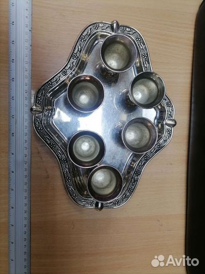 Стопки с подносом. Металл