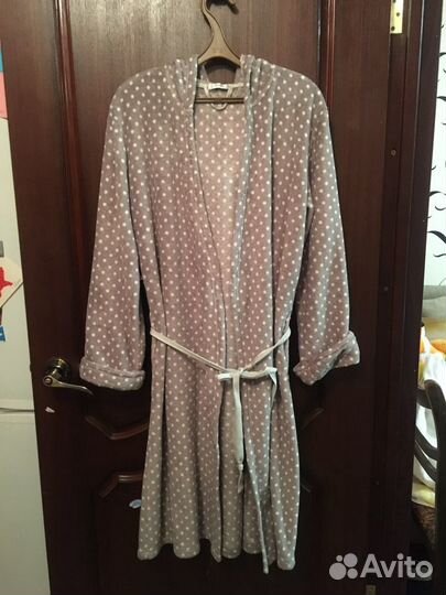 Халат женский etam серый, р 42, б\у