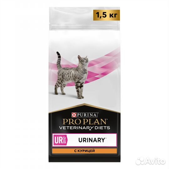 Корм для кошек Pro Plan Veterinary Urinary 1,5кг