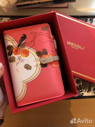 Шелковый блокнот Wensli с зарядкой