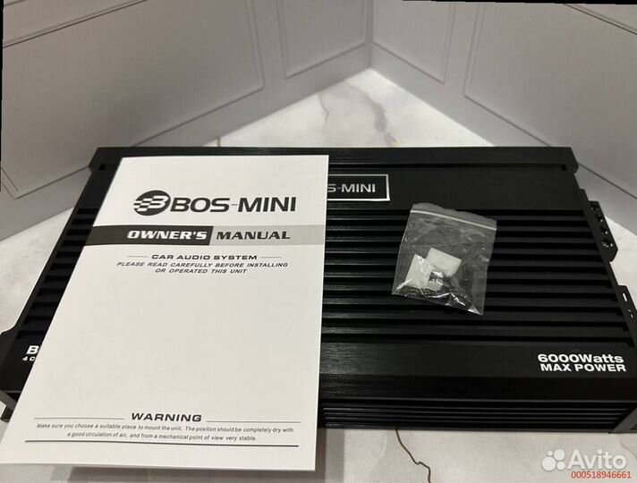 Новый усилитель BOS mini BOS-65.4 6000W