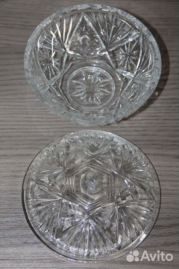 Конфетница хрустальная СССР