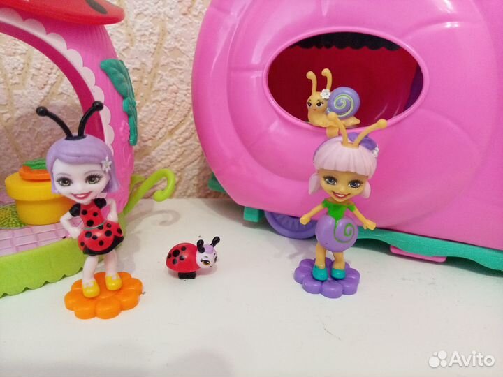 Энчантималс улитка и божья коровка с домиками