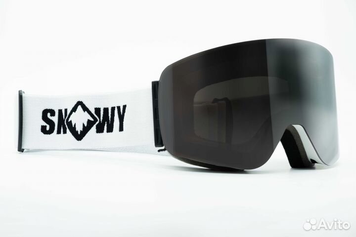 Маска snowy aura-S white grey silver/mirror S3+S1