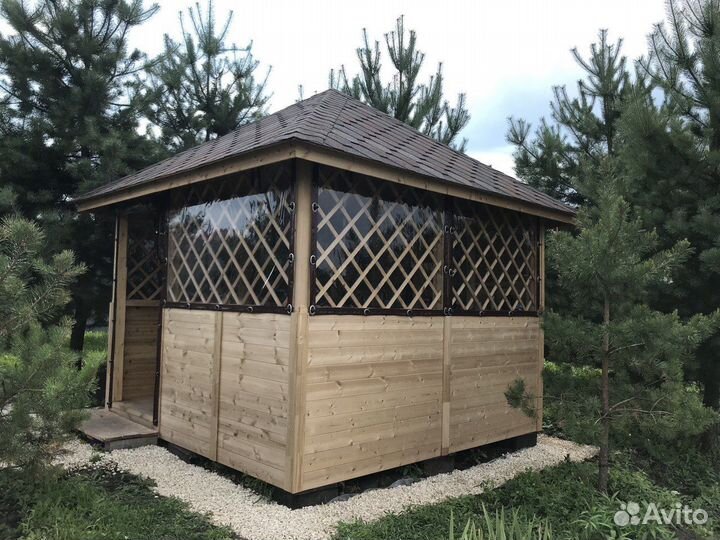 Мягкие окна пвх для террас и беседок