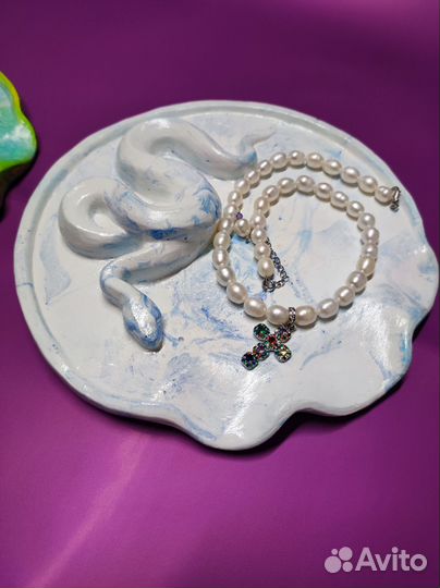 Поднос из гипса подарок