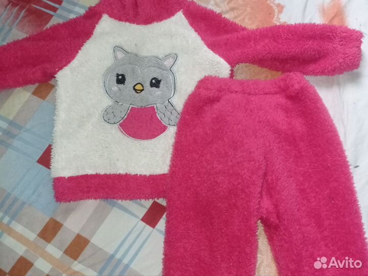 Костюмы теплые для девочки 80размер