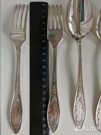 Мельхиоровые вилки ложки СССР