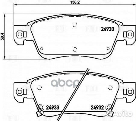 PF 4310 Колодки тормозные infiniti EX35/37 08