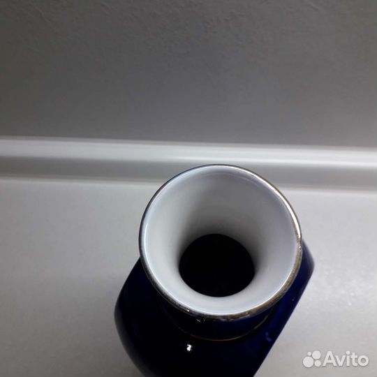 Штоф,графин кобальт охотник,ружье СССР