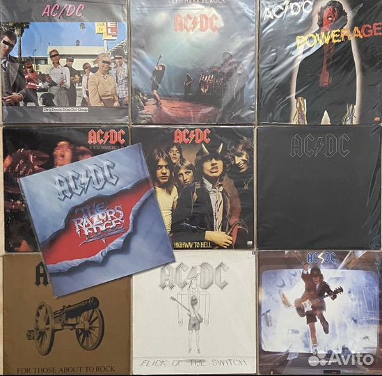 AC/DC оригинальные виниловые пластинки