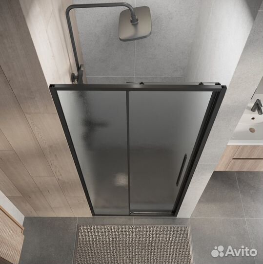 Душевая дверь Niagara Nova 130 NG-34-L13chgr профиль графит/стекло шиншилла