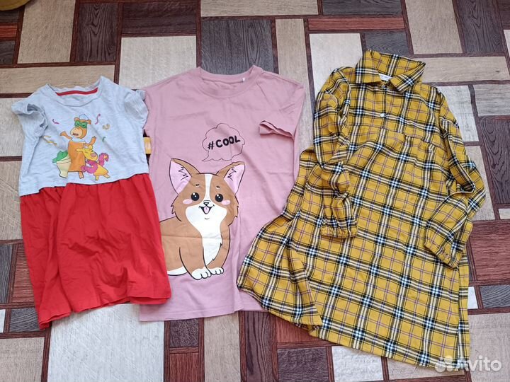 Вещи пакетом для девочки рост 116 122