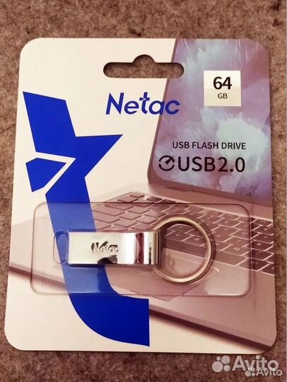 USB Flash-накопитель 64Gb metal chrome