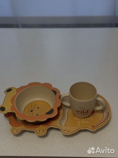 Детская посуда эко, бамбук