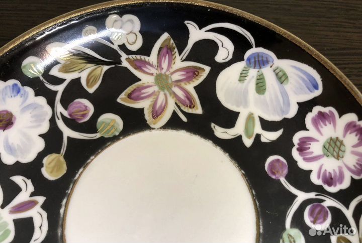 Старинное чайное блюдце. Вербилки. 1954-1963гг