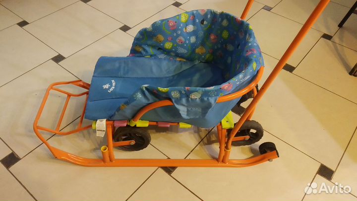 Детские санки с колесами