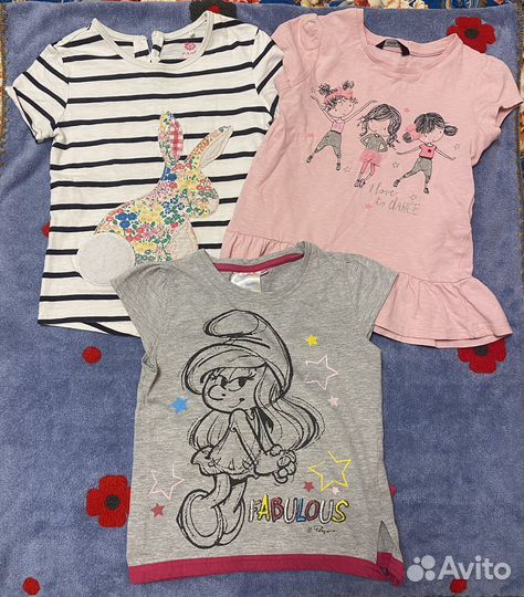 Вещи пакетом для девочки 98-116