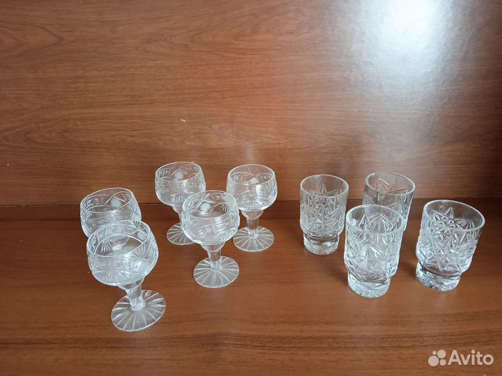 Хрусталь фужеры, рюмки, вазы, бокалы для пива