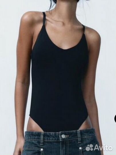Боди Zara черный размер М