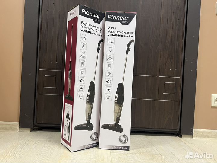 Пылесос Pioneer VC461S синий, серый