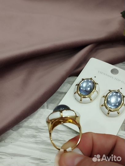 Серьги и кольцо