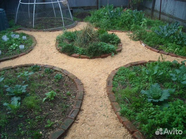 Сухие опилки для грядок, 26-28 кг